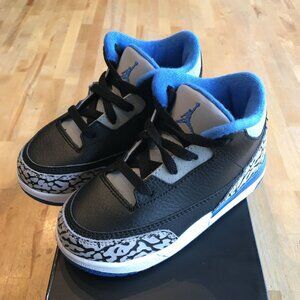 Air Jordan 3 "Sport Blue" TD 832033-007 Sz 8c